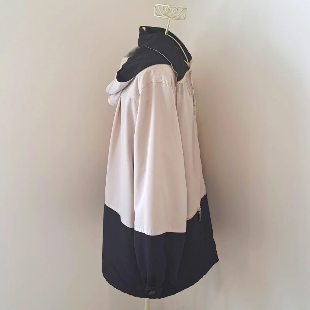 Vtg. 90s Butter Mom Women's Coattales Classic Hooded Jacket, Size Medium. - Picture 5 of 8